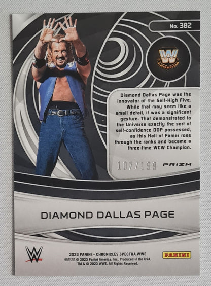 Diamond Dallas Page - 2023 Panini Chronicles Spectra Red Prizm /199 #382