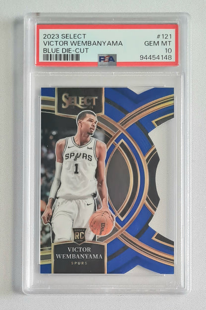 Victor Wembanyama - 2023 Panini Select Blue Concourse PSA 10 GEM MINT Rookie Card #87 San Antonio Spurs