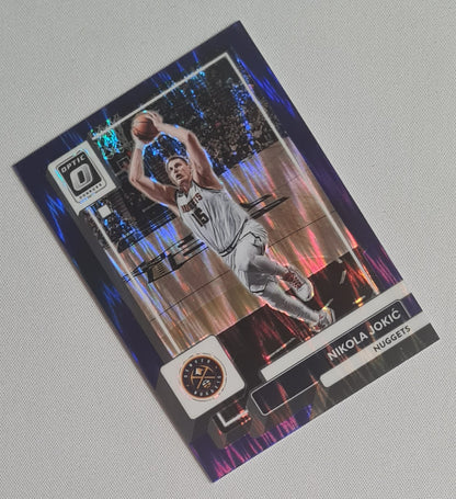 Nikola Jokic - 2022/23 Panini Donruss Optic Purple Shock Prizm #48 Denver Nuggets