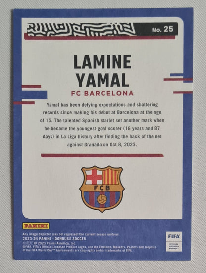 Lamine Yamal - 2023/24 Panini Donruss The Rookies Bronze #25 FC Barcelona