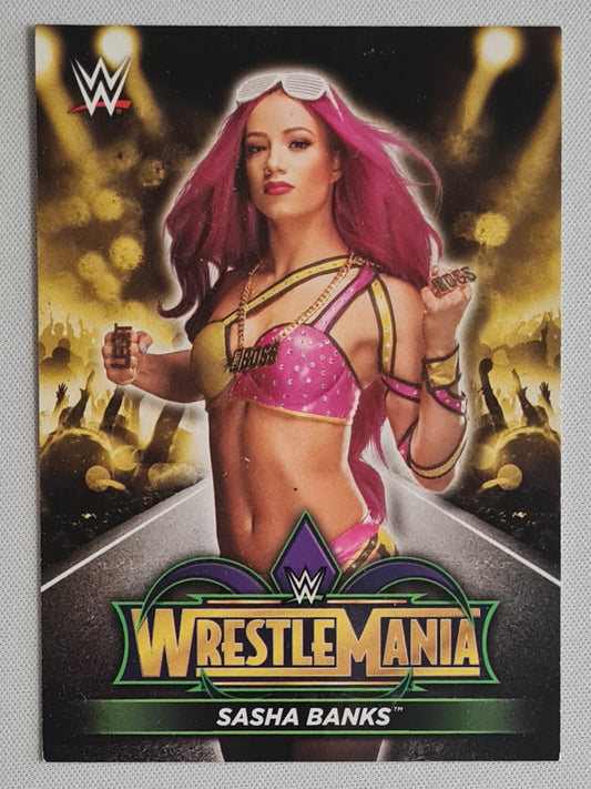Sasha Banks - 2018 Topps WWE Wrestlemania #R-27