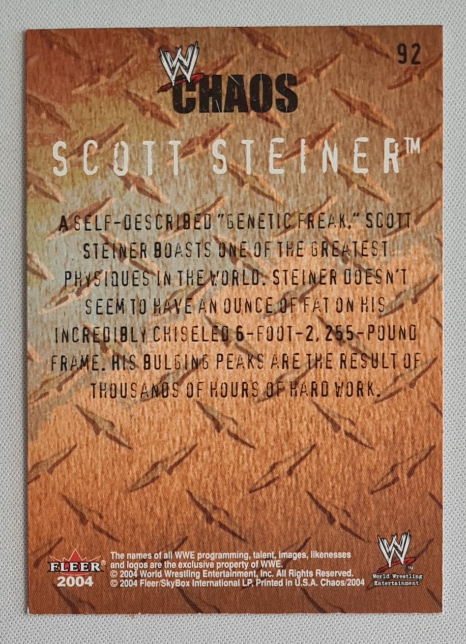 Scott Steiner - 2004 Fleer WWE Chaos Pumping Iron #92