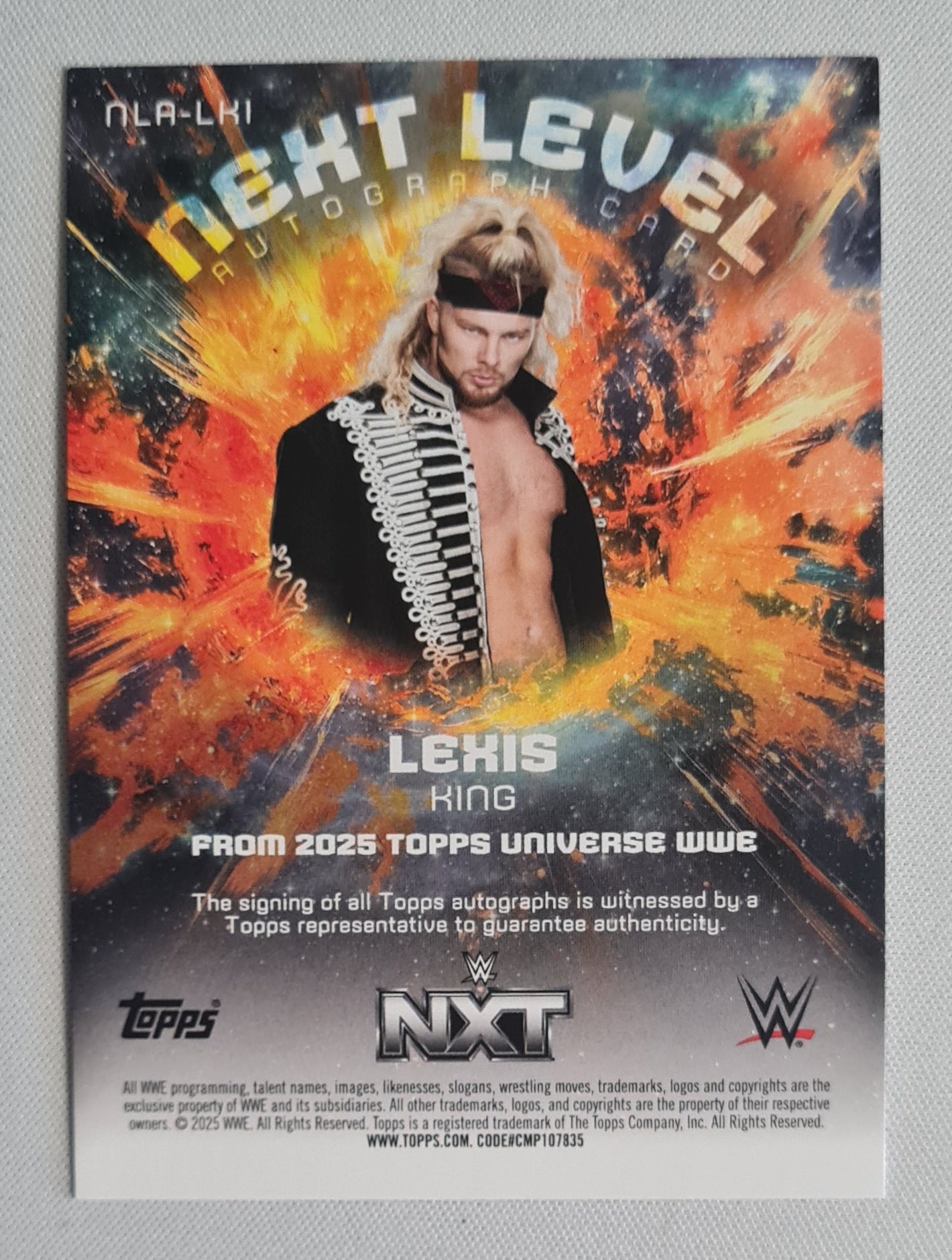 Lexis King - 2025 Topps Universe WWE Next Level Auto /199 #NLA-LKI