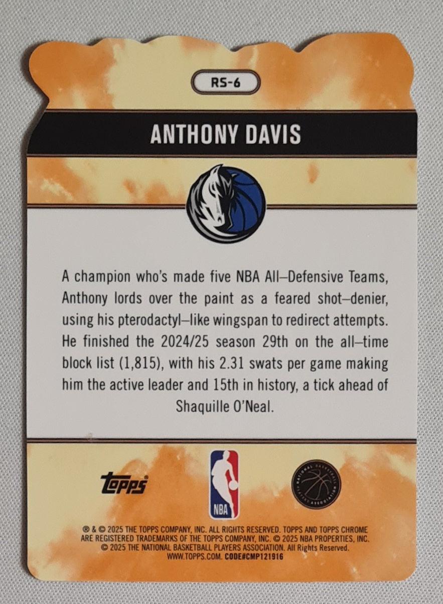 Anthony Davis - 2025/26 Topps Chrome Rock Stars #RS-6 Dallas Mavericks