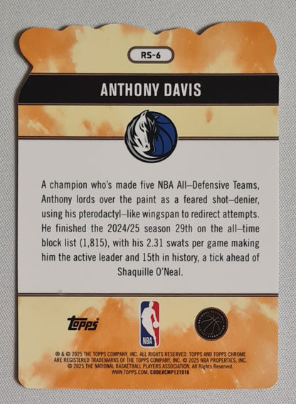 Anthony Davis - 2025/26 Topps Chrome Rock Stars #RS-6 Dallas Mavericks