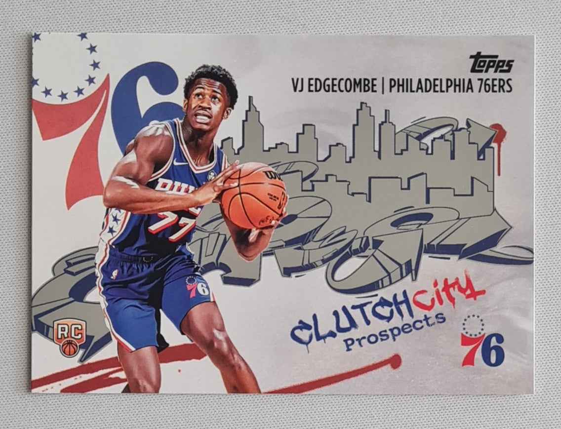 VJ Edgecombe - 2025/26 Topps Basketball Clutch City #CC-3 Philadelphia 76ers