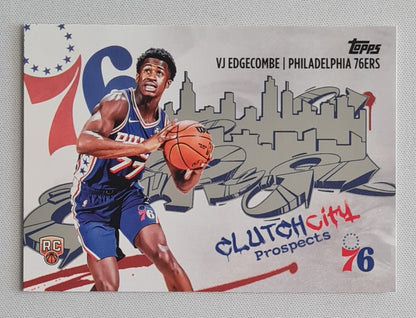 VJ Edgecombe - 2025/26 Topps Basketball Clutch City #CC-3 Philadelphia 76ers