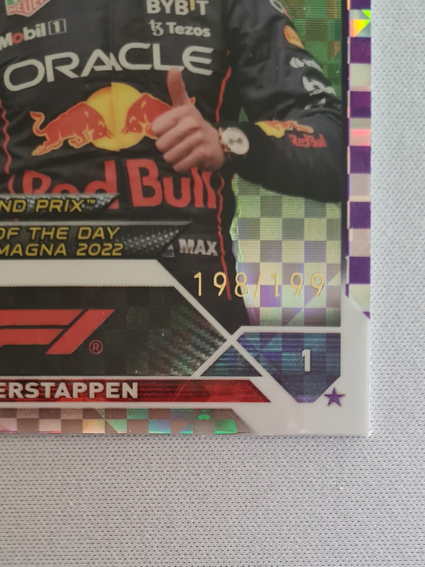 Max Verstappen - 2023 Topps Chrome F1 Purple /199 #169