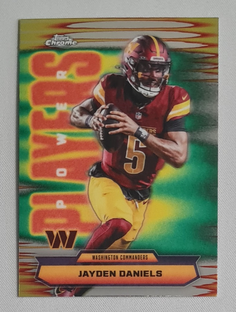 Jayden Daniels - 2025 Topps Chrome NFL Power Players #PP-3 Washington Commanders
