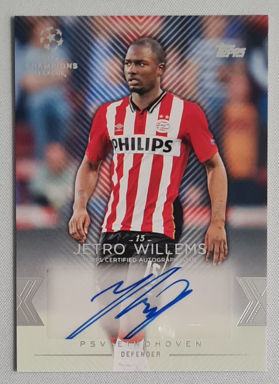 Jetro Willems - 2016 Topps UCL Showcase Football Auto #CLA-JWI PSV Eindhoven