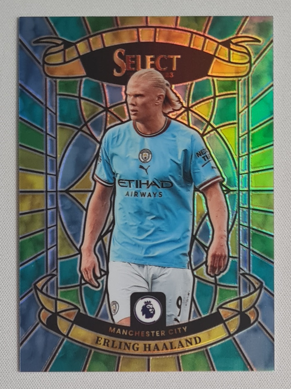 Erling Haaland - 2022-23 Panini Select Premier League Stained Glass #5 Manchester City
