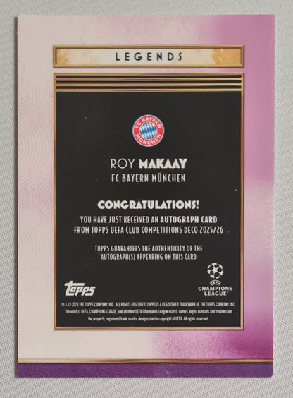 Roy Makaay - 2025/26 Topps UCC Deco Legends Auto /50 Bayern Munich