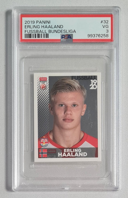 Erling Haaland - 2019 Panini Fussball Bundesliga PSA 3 #32 Red Bull Salzburg
