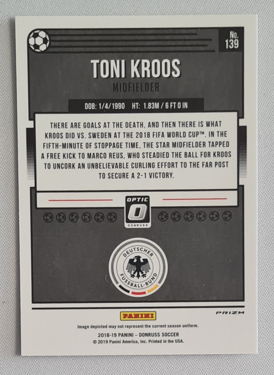 Toni Kroos - 2018/19 Panini Donruss Soccer Optic Prizm #139 Germany