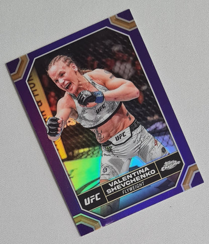 Valentina Shevchenko - 2024 Topps Chrome UFC Purple #190
