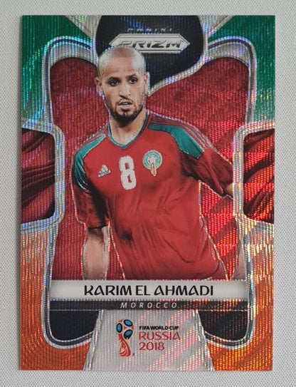 Karim El Ahmadi - 2018 Panini Prizm World Cup Green & Orange Prizm #250 Morocco