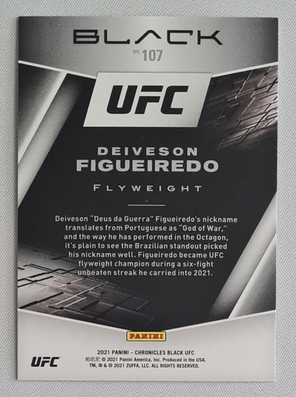 Deiveson Figueiredo - 2021 Panini Chronicles Black UFC #107