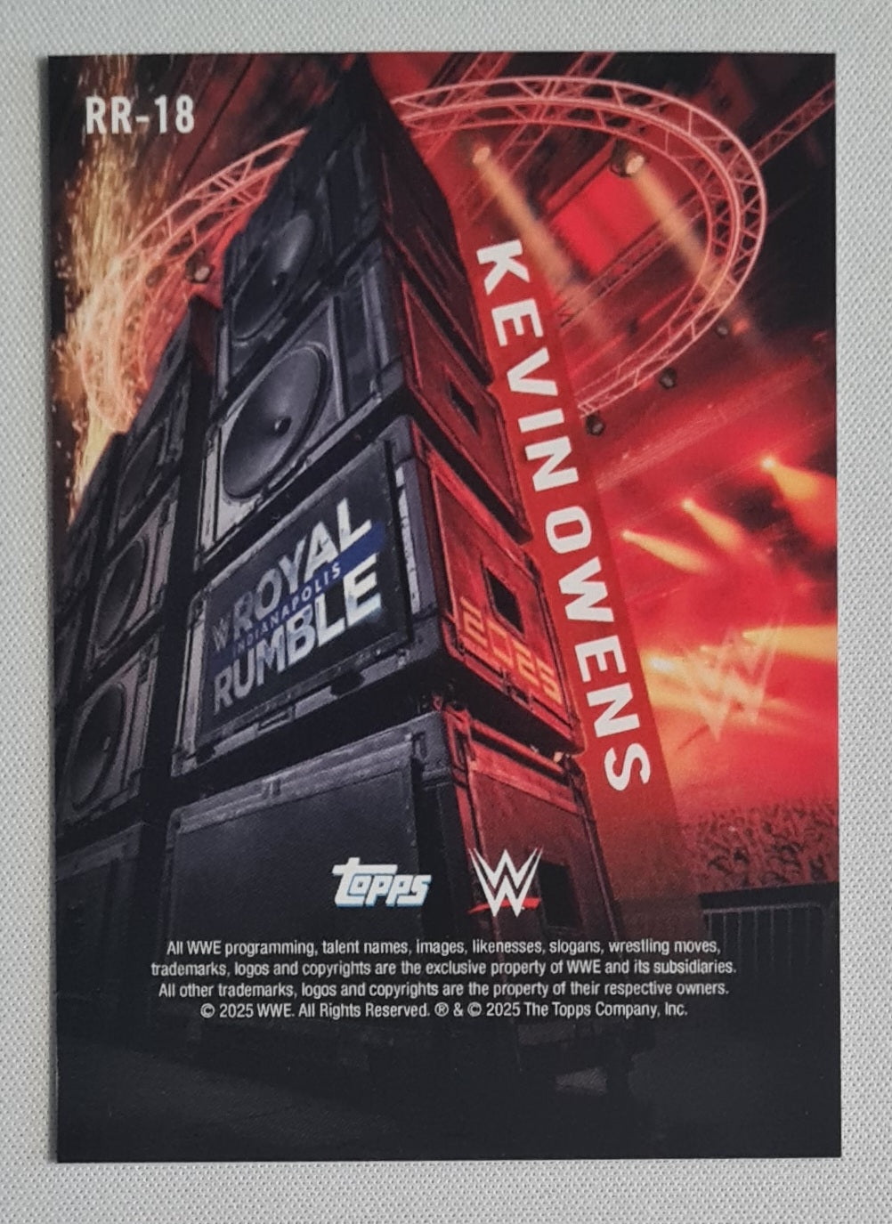 Kevin Owens - 2025 Topps WWE Royal Rumble #RR-18