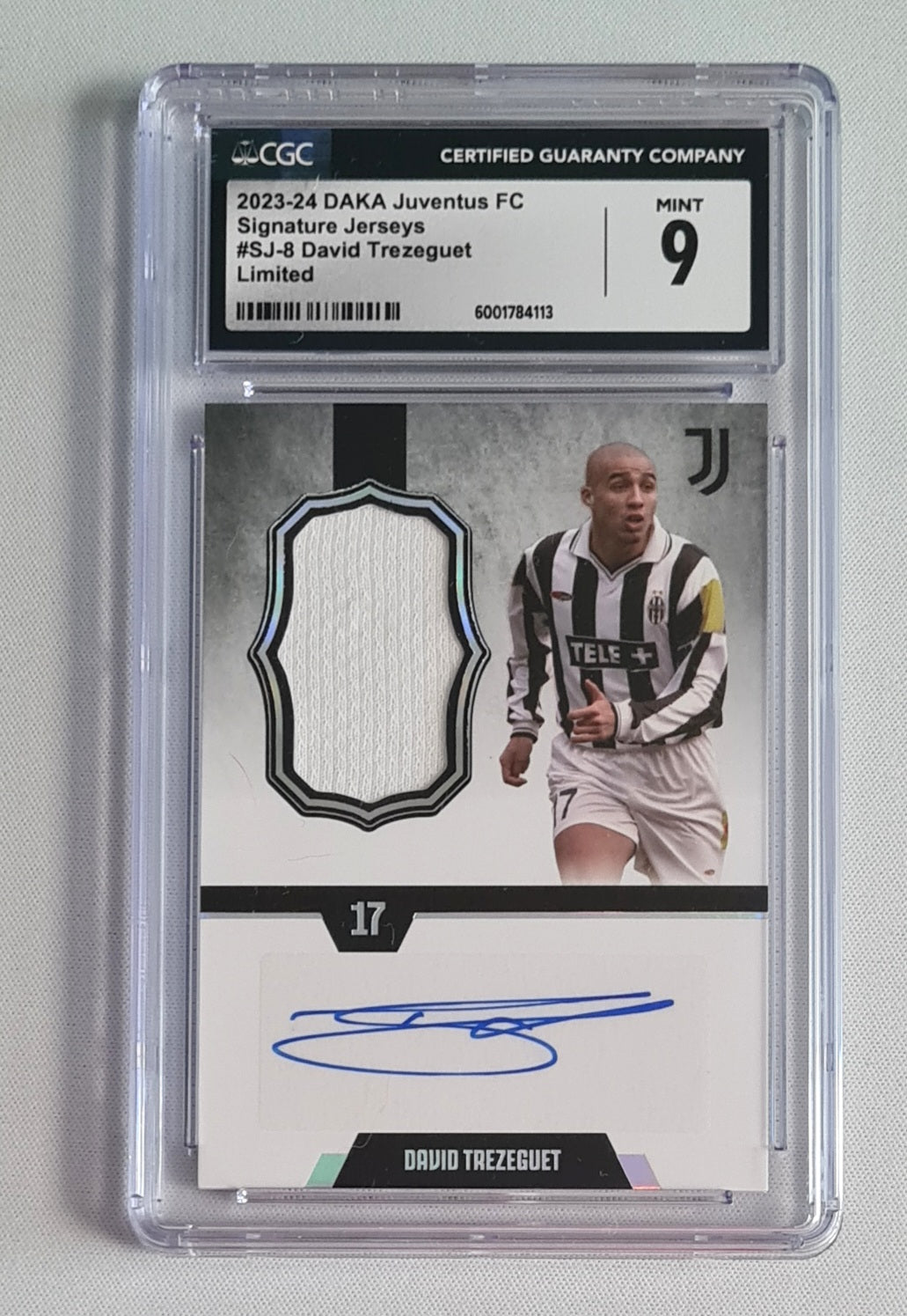 David Trezeguet - 2023/24 DAKA Juventus FC Signature Jerseys Limited CGC 9 #SJ-8