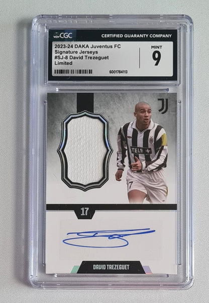 David Trezeguet - 2023/24 DAKA Juventus FC Signature Jerseys Limited CGC 9 #SJ-8