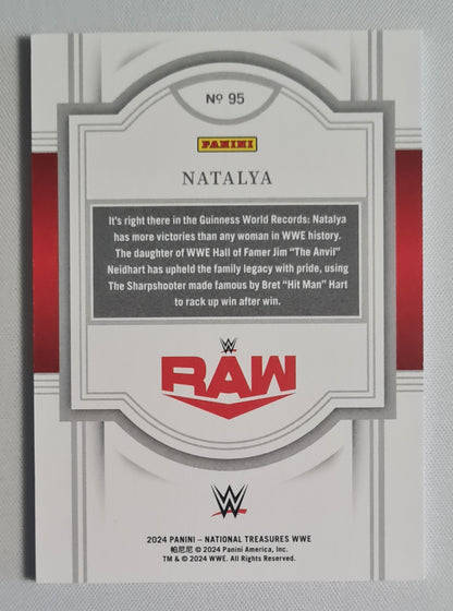 Natalya - 2024 Panini National Treasures WWE Ruby /75 #95