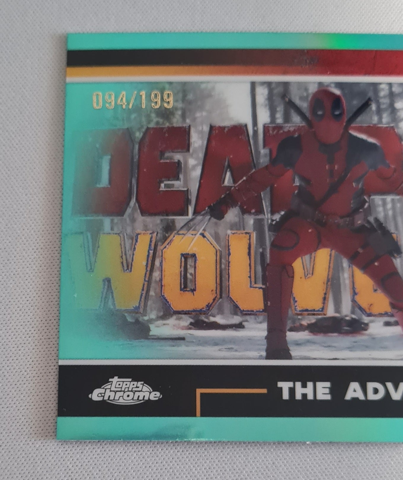 Deadpool - 2025 Topps Chrome Deadpool & Wolverine Aqua Refractor /199 #47