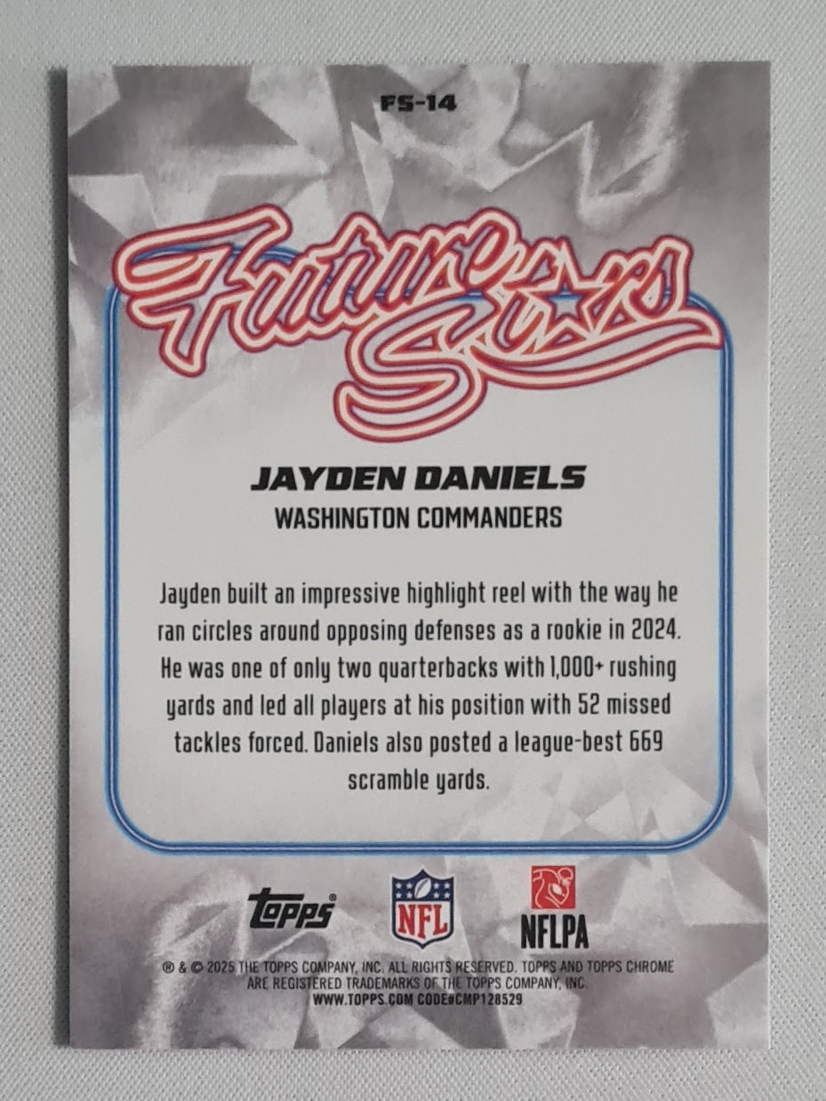 Jayden Daniels - 2025 Topps Chrome NFL Future Stars #FS-14 Washington Commanders