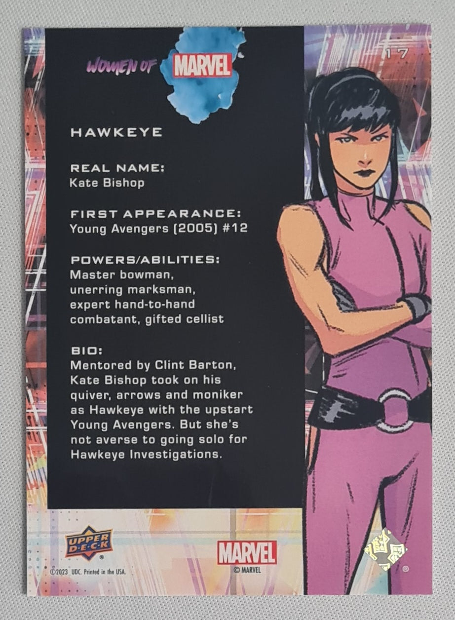 Hawkeye - 2022 Upper Deck Women of Marvel #17
