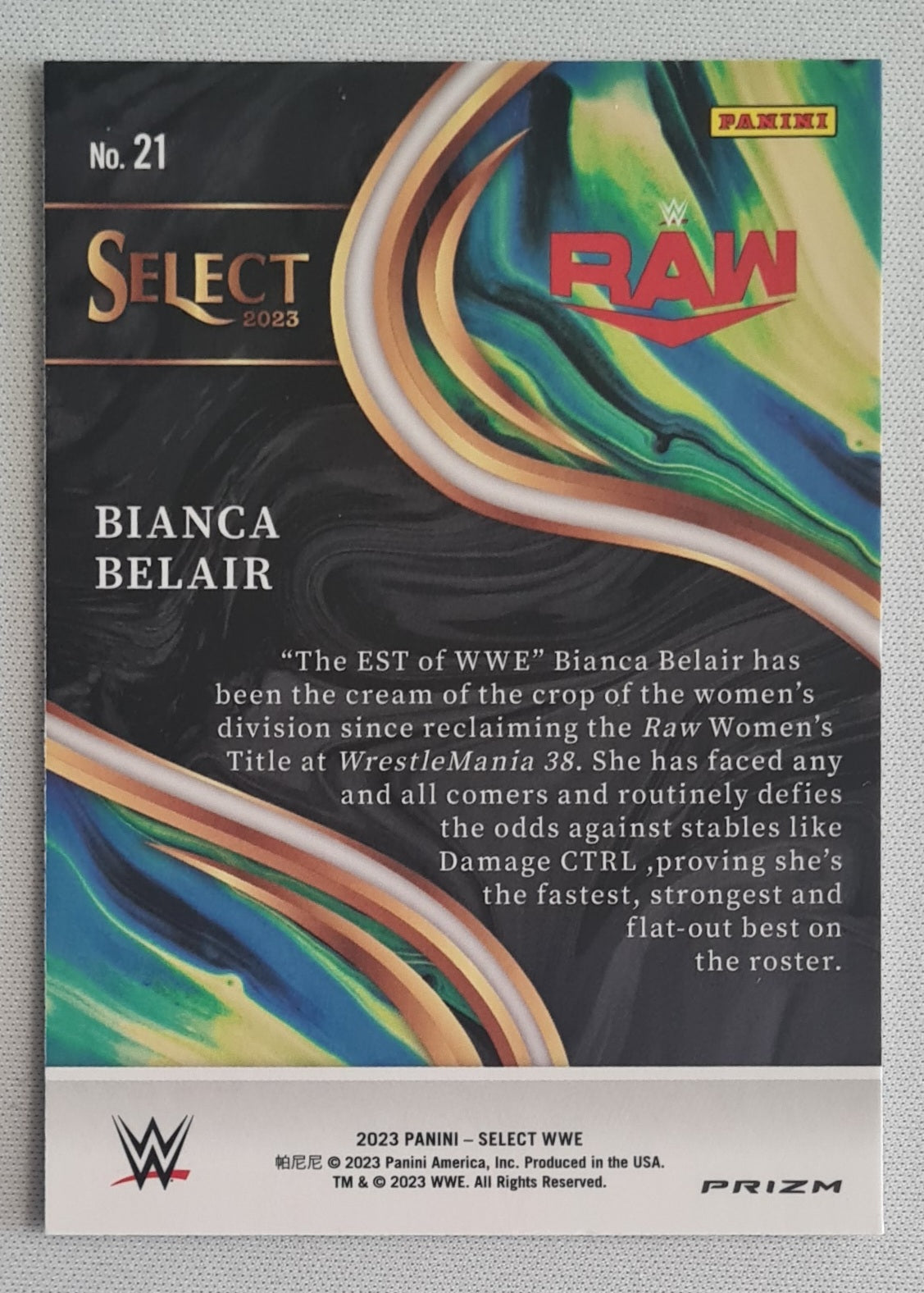 Bianca Belair - 2023 Panini Select WWE Sensations Flash #21