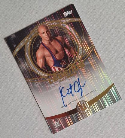 Kurt Angle - 2025 Topps WWE Universe Legends on-card Auto #LGA-KUA