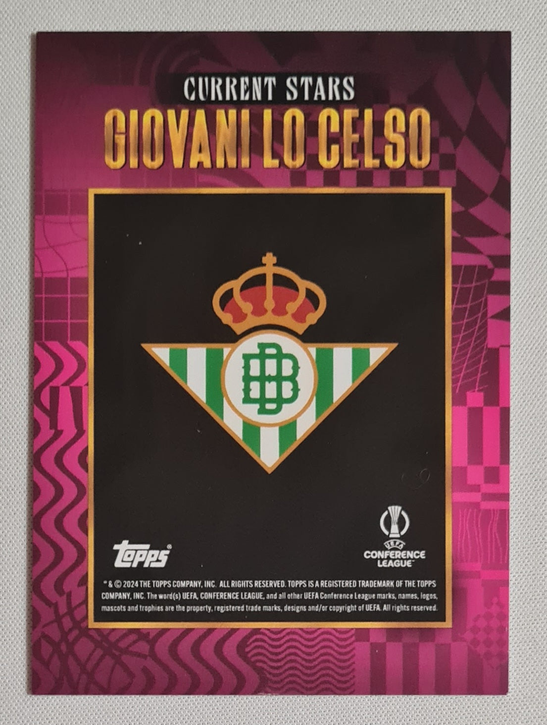 Giovani Lo Celso - 2024/25 Topps WalkerTKL Current Stars /75 Real Betis