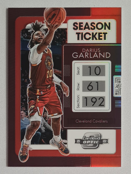 Darius Garland - 2021/22 Panini Contenders Optic Season Ticket #42 Cleveland Cavaliers