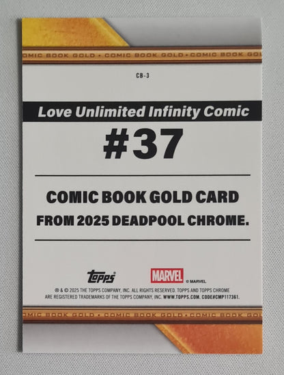 Deadpool - 2025 Topps Chrome Deadpool Comic Book Gold Card #CB-3