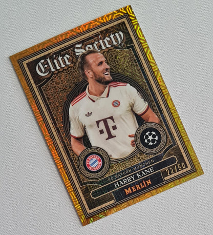 Harry Kane - 2024/25 Topps Merlin Chrome UCC Elite Society Gold Mojo /50 #ES-8 Bayern Munich