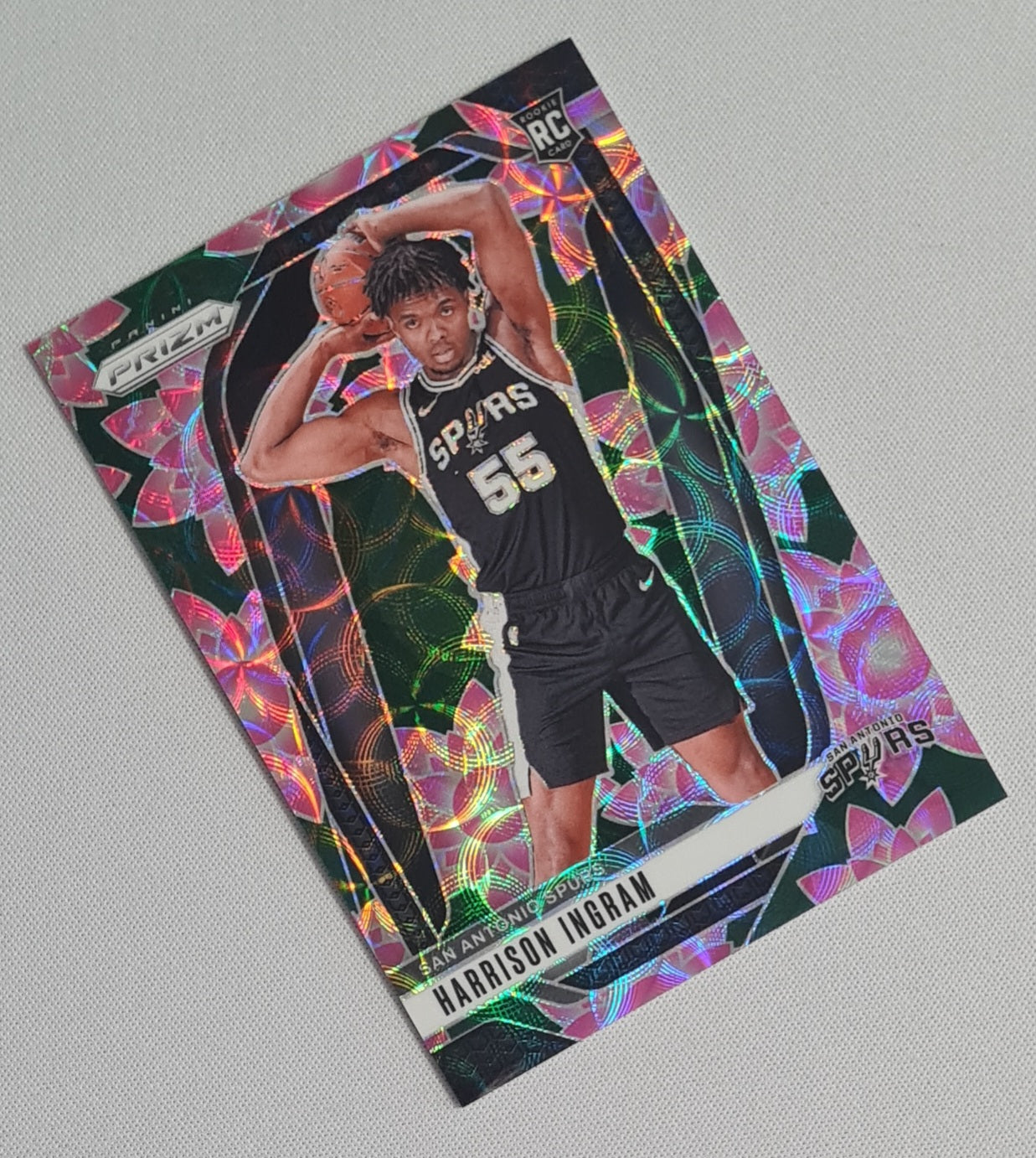 Harrison Ingram - 2024/25 Panini Prizm Cherry Blossom /18 #254 San Antonio Spurs