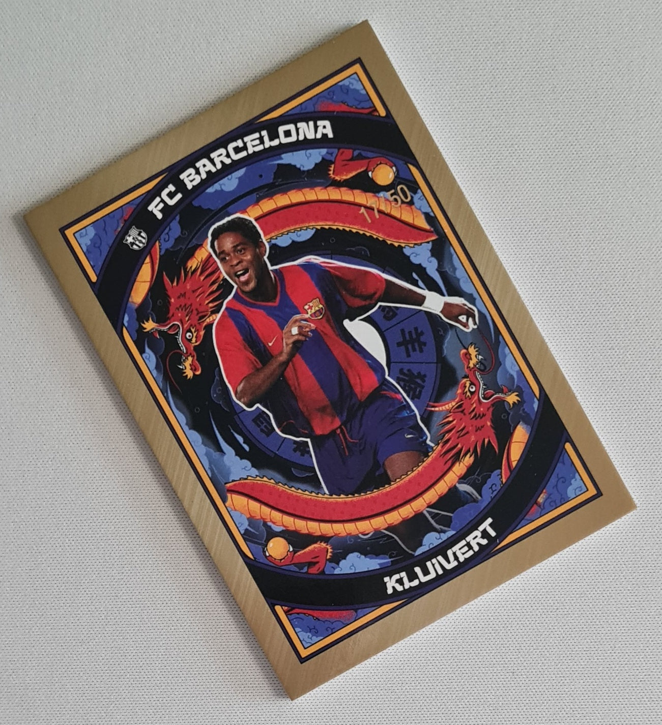 Patrick Kluivert - 2023/24 Topps Barcelona Year of the Dragon Zodiac Gold /50 #CZ-08