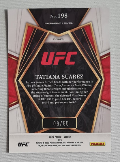 Tatiana Suarez - 2022 Panini Select UFC Purple Premier Level /60 #198
