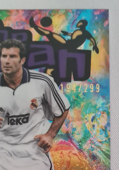 Luis Figo - 2022/23 Topps Finest The Man Purple /299 #FTM-5 Real Madrid CF