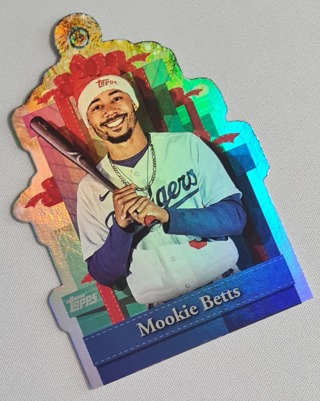 Mookie Betts - 2025 Topps Holiday Mega Baseball Present Ornament #PO-11 Los Angeles Dodgers