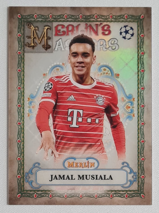 Jamal Musiala - 2022/23 Topps Merlin UEFA Soccer Merlin's Masters #MM-5 FC Bayern Mϋnchen