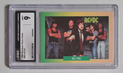 AC/DC - 1991 Brockum Rock Cards CGC 9 #60