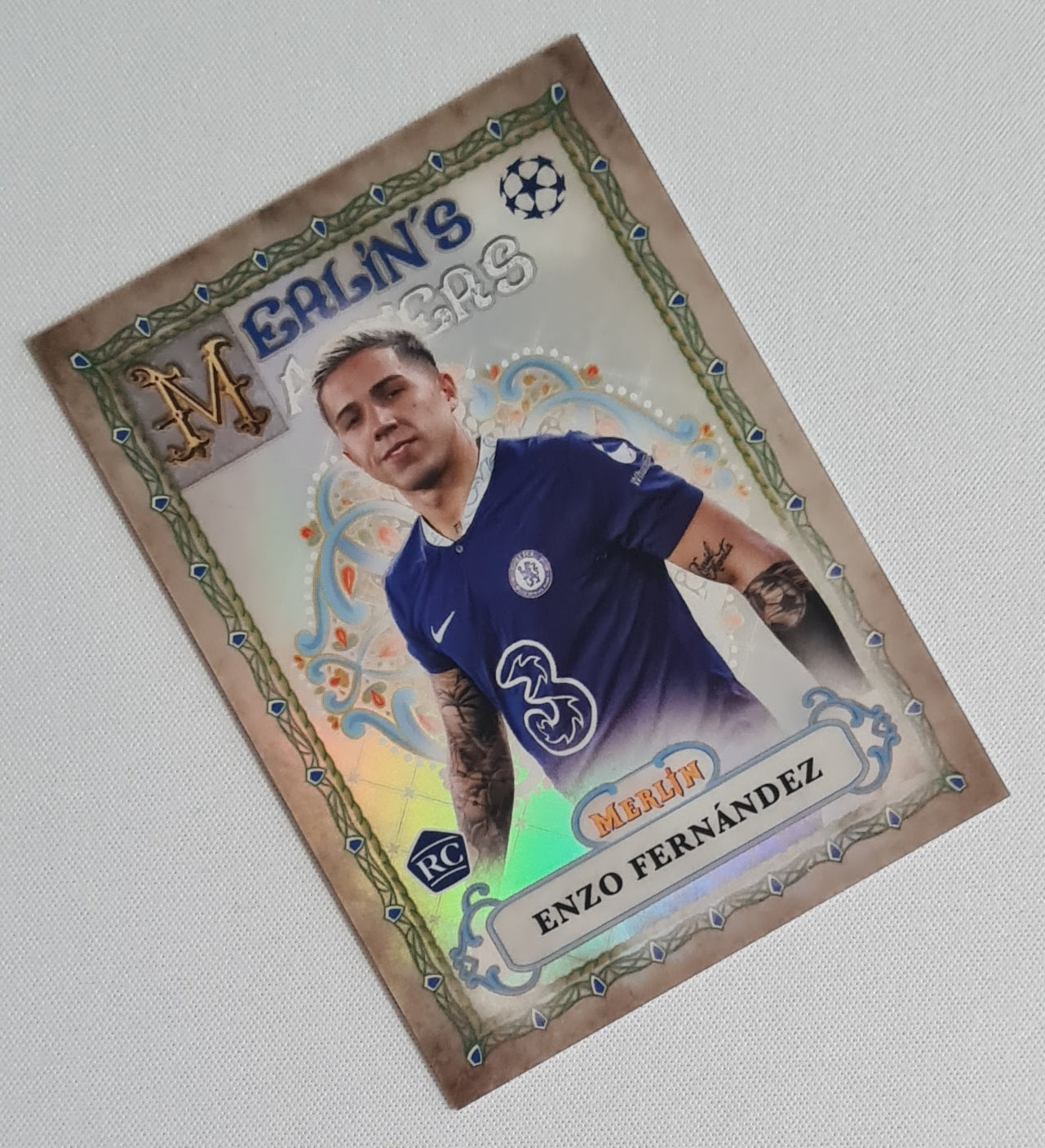 Enzo Fernández - 2022/23 Topps Merlin UEFA Soccer Merlin's Masters #MM-4 Chelsea FC