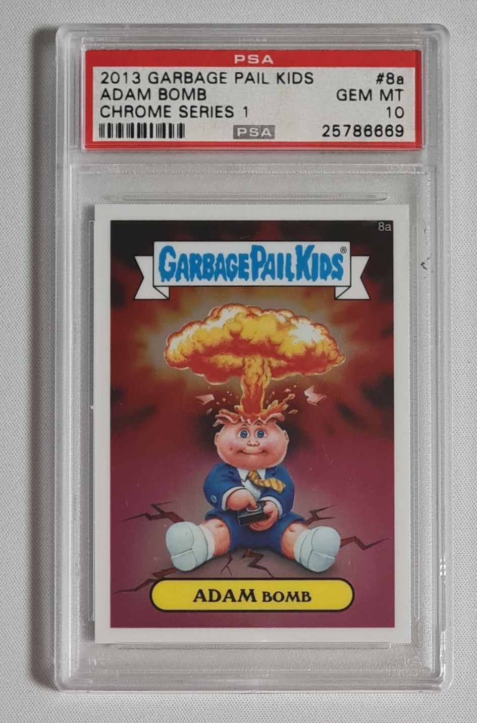 Adam Bomb - 2013 Garbage Pail Kids Chrome Series 1 PSA 10 #8a