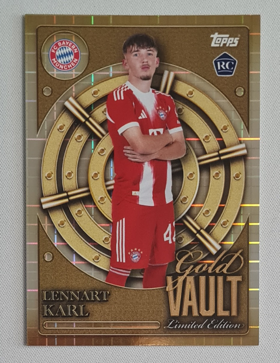 Lennart Karl - 2025 Topps Bayern Munich Collector Tin Gold Vault #GV-3