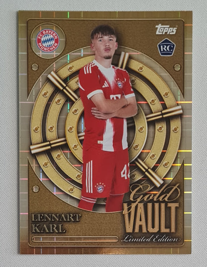Lennart Karl - 2025 Topps Bayern Munich Collector Tin Gold Vault #GV-3