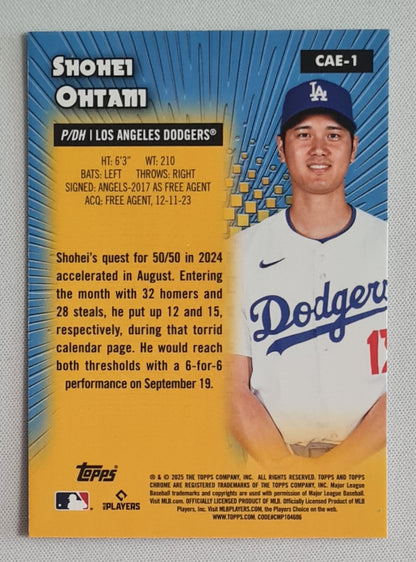 Shohei Ohtani - 2025 Topps Chrome MLB All Etch #CAE-1 Los Angeles Dodgers