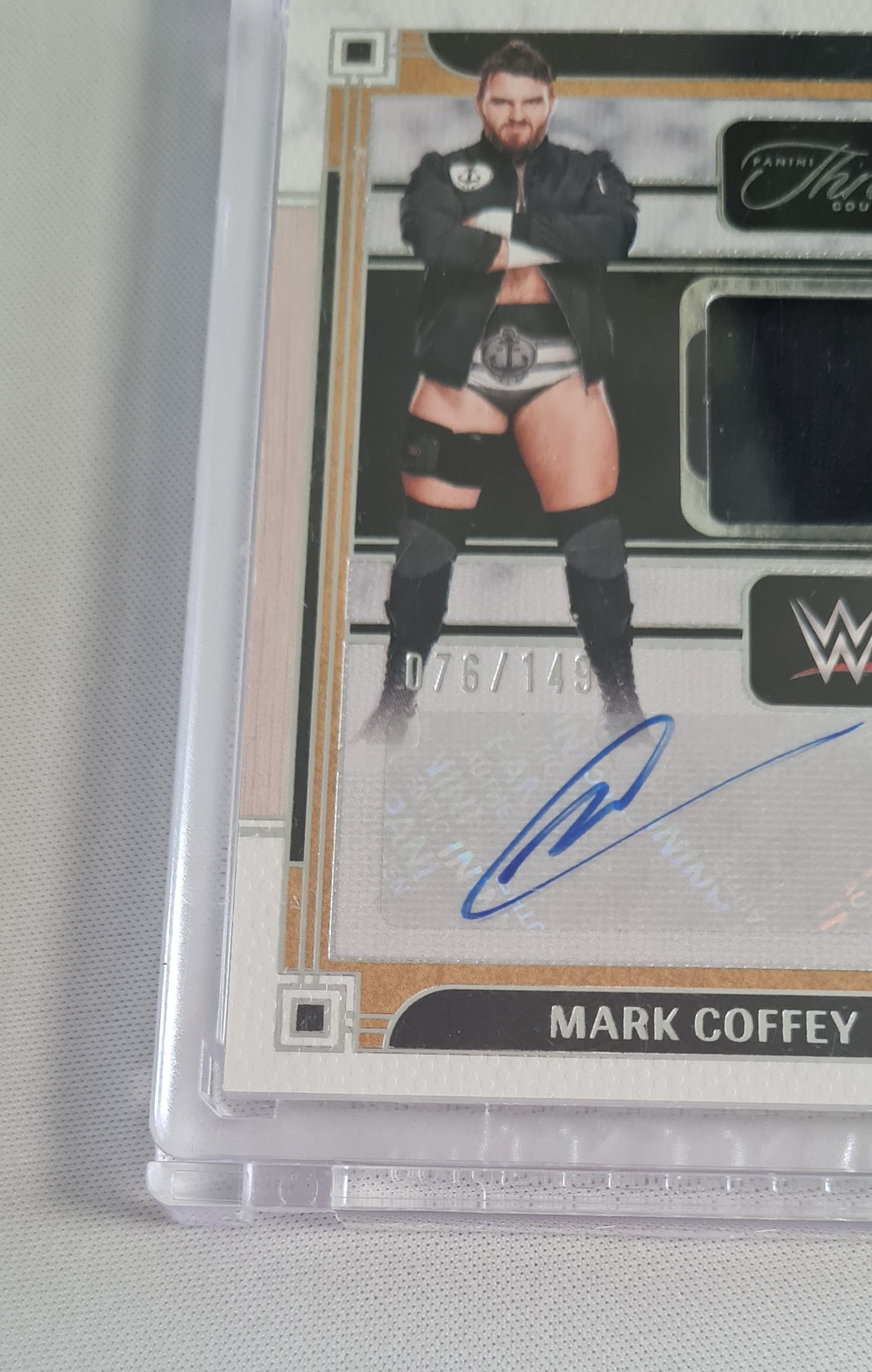 Mark Coffey - 2024 Panini Three Count WWE Auto Patch /149 #MA-MCF
