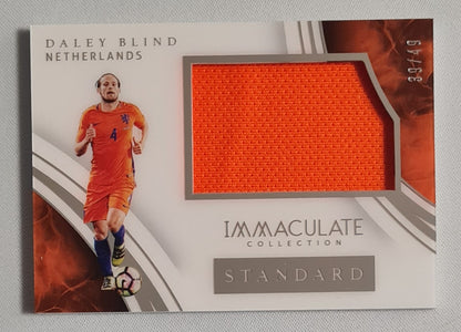 Daley Blind - 2017 Panini Immaculate Collection Soccer The Standard Patch Orange /49 #IST-DB Netherlands