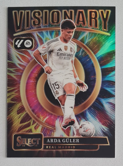 Arda Guler - 2025/26 Panini Select La Liga Soccer Visionary Prizm #12 Real Madrid CF