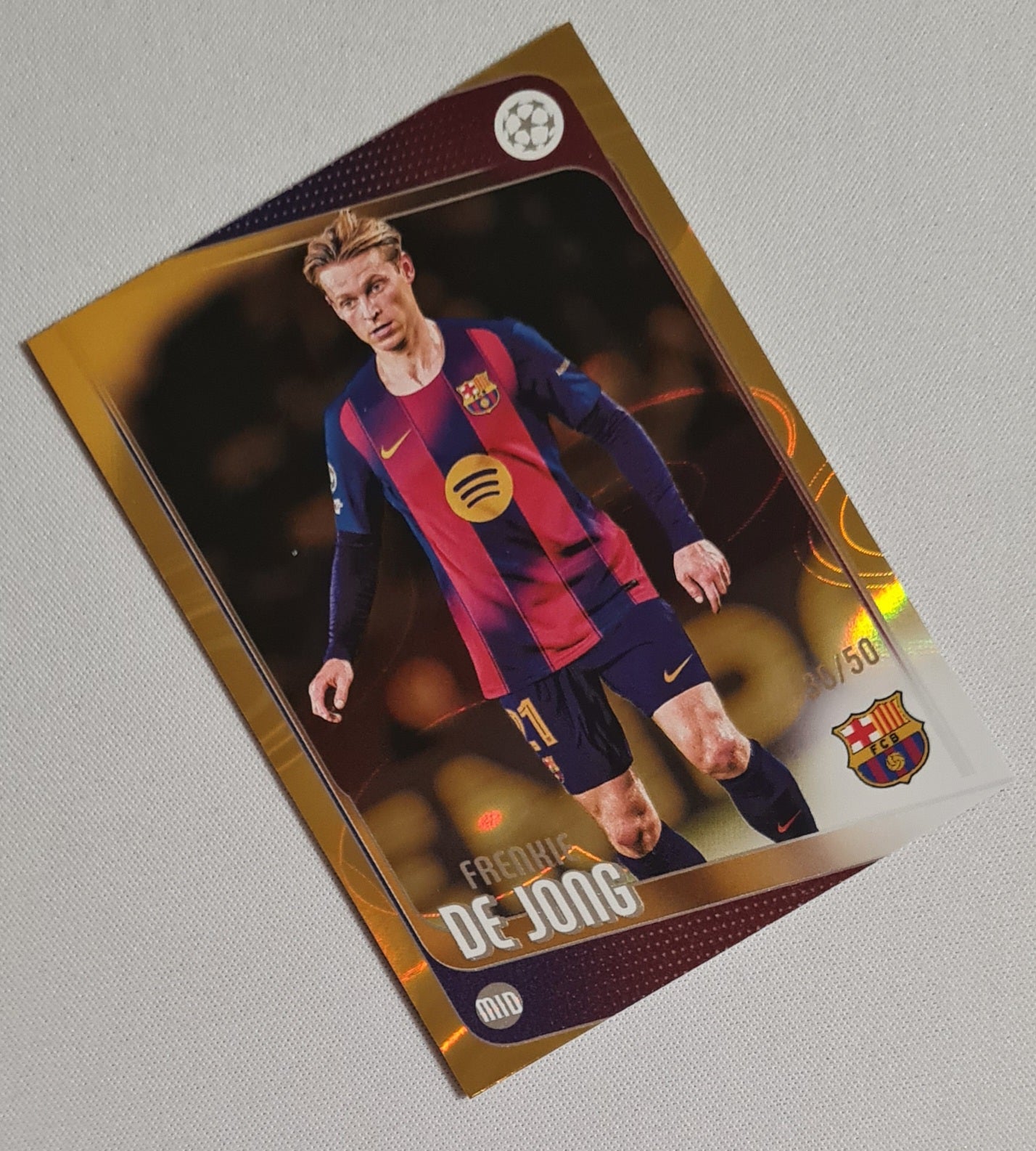 Frenkie de Jong - 2026 Topps UCC Gold /50 #135 FC Barcelona